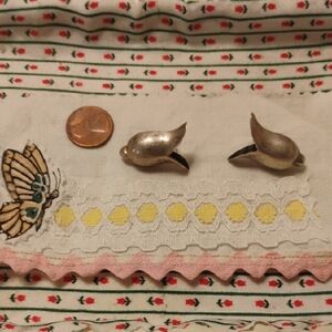 Vintage Silver Tulip Earrings